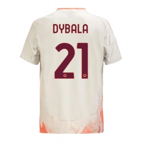 AS Roma Paulo Dybala #21 Venkovní Dres 2024-25 Krátký Rukáv